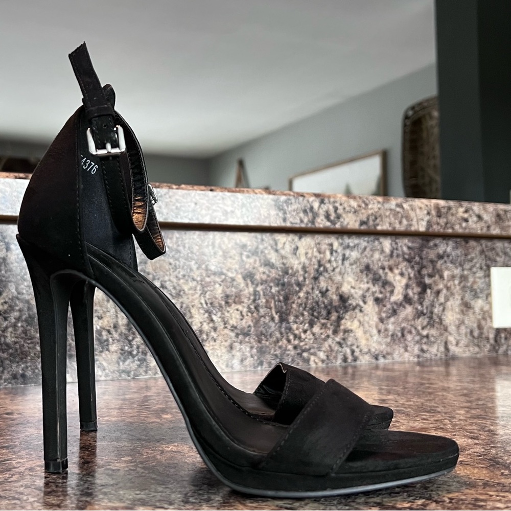 Black Ankle Strap heels